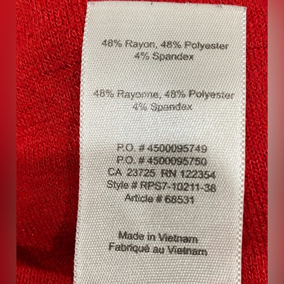 Wilfred Free Aritzia Red Tank Top Oversized size S - Picture 7 of 8